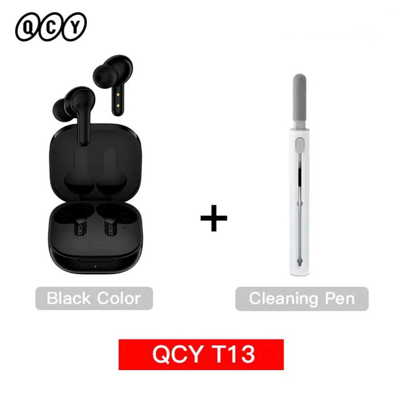 QCY T13 Fone de ouvido inteligente sem fio BT5.1 TWS Fone de ouvido 4 Mic ENC HD Call Fone de ouvido Touch Control Fones de ouvido Long Standby 40H